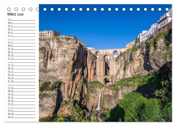 Produktbild: Andalusien (Tischkalender 2026 DIN A5 quer), CALVENDO Monatskalender