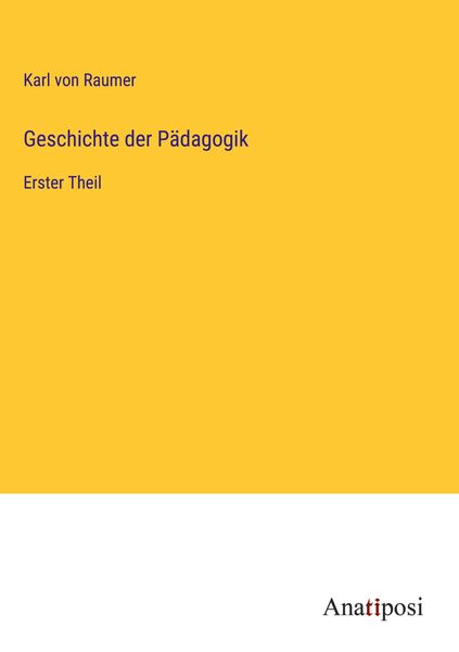 Produktbild: Geschichte der P&auml;dagogik