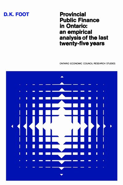 Produktbild: Provincial Public Finance in Ontario