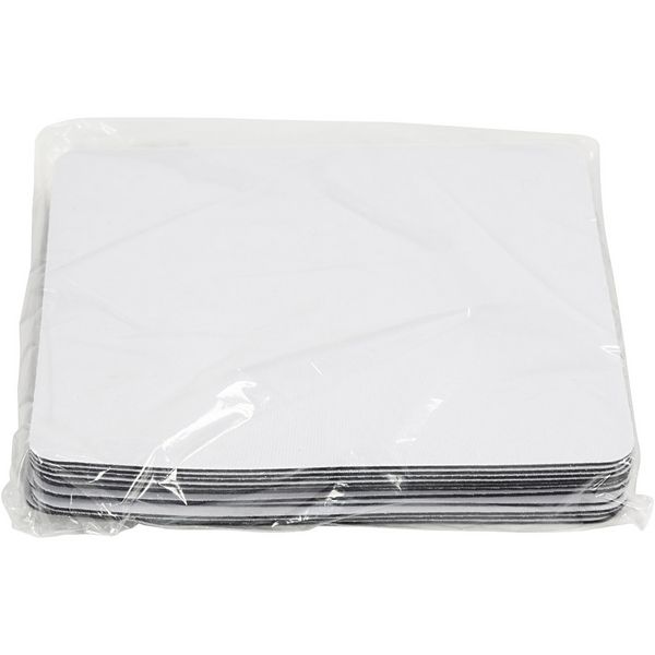 Produktbild: Creativ Company Mouse Pads, Gr&ouml;&szlig;e 20x24 cm, Wei&szlig;, 12 Stk