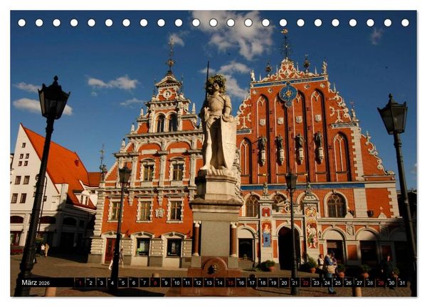 Produktbild: Riga + Jurmala (Tischkalender 2026 DIN A5 quer), CALVENDO Monatskalender