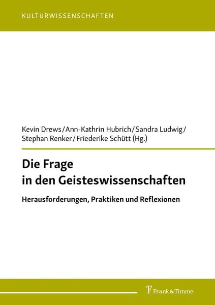 Produktbild: Die Frage in den Geisteswissenschaften
