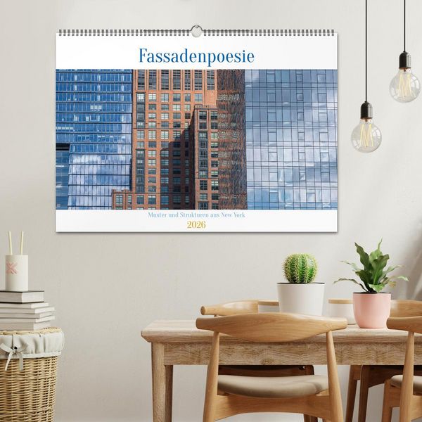 Produktbild: Fassadenpoesie &ndash; Muster & Strukturen aus New York (Wandkalender 2026 DIN A2 quer), CALVENDO Monatskalender