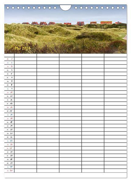 Produktbild: JUIST - DIE NORDSEEINSEL (Wandkalender 2026 DIN A4 hoch), CALVENDO Monatskalender