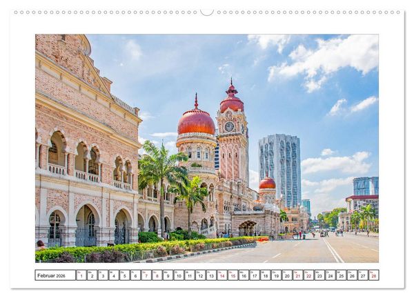 Produktbild: Kuala Lumpur - Traumreiseziel (Wandkalender 2026 DIN A2 quer), CALVENDO Monatskalender