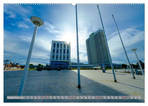 Produktbild: Ein Blick auf L&uuml;beck-Travem&uuml;nde (Wandkalender 2026 DIN A2 quer), CALVENDO Monatskalender