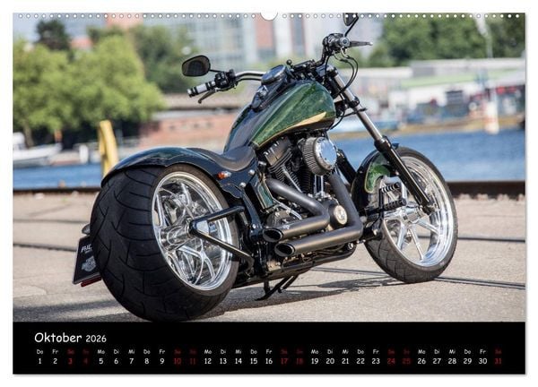 Produktbild: Best of Custom- and Showbikes Kalender (Wandkalender 2026 DIN A2 quer), CALVENDO Monatskalender
