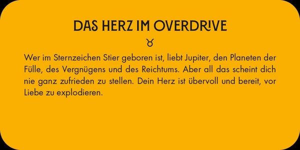 Produktbild: Sternzeichen Stier - 40 Karten in Magnetschachtel mit Metallicfolie - Magische Messages von den Sternen