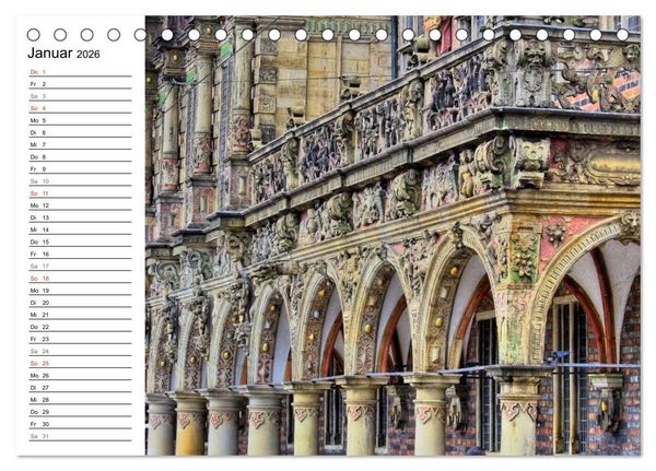 Produktbild: Bremen ganz nah (Tischkalender 2026 DIN A5 quer), CALVENDO Monatskalender