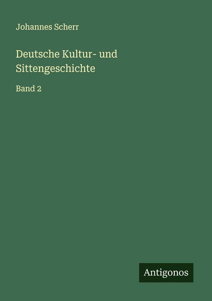 Produktbild: Deutsche Kultur- und Sittengeschichte
