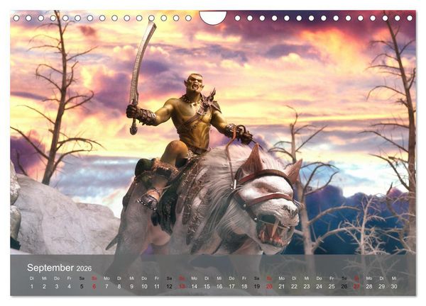 Produktbild: Welt der Orks (Wandkalender 2026 DIN A4 quer), CALVENDO Monatskalender