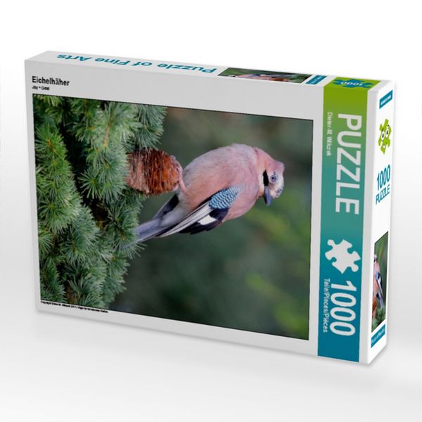 CALVENDO Puzzle Eichelhäher | 1000 Teile Lege-Größe 64 × 48 cm Foto-Puzzle für glückliche Stunden