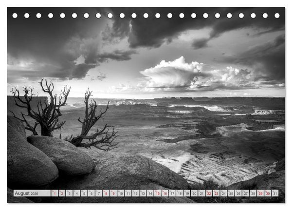 Produktbild: Monochrome Wonders (Tischkalender 2026 DIN A5 quer), CALVENDO Monatskalender
