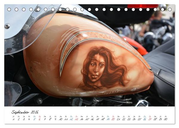 Produktbild: Harley Davidson - Details einer Legende (Tischkalender 2026 DIN A5 quer), CALVENDO Monatskalender