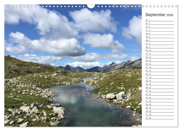 Produktbild: Alpenauszeit - Bergpause f&uuml;rs Herz (Wandkalender 2026 DIN A3 quer), CALVENDO Monatskalender