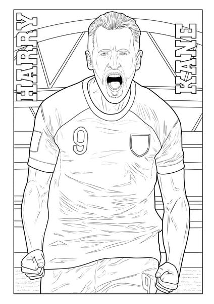 Produktbild: Fu&szlig;ball Malbuch - Tore, Siege & Triumphe SUPERSTARS Fu&szlig;ballhelden der EM 2024 &ndash; ab 6 Jahren mit 50 Ausmalbildern