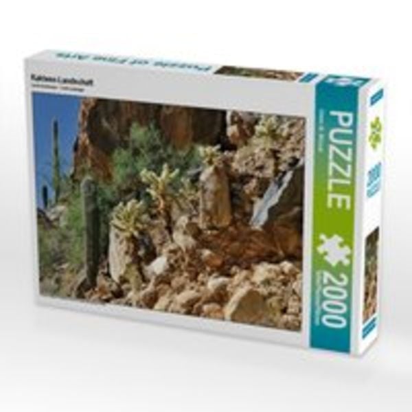 CALVENDO Puzzle Kakteen-Landschaft 2000 Teile Lege-Größe 90 x 67 cm Foto-Puzzle Bild von Dieter-M. Wilczek