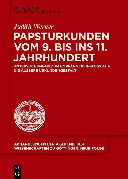 Produktbild: Papsturkunden vom 9. bis ins 11. Jahrhundert