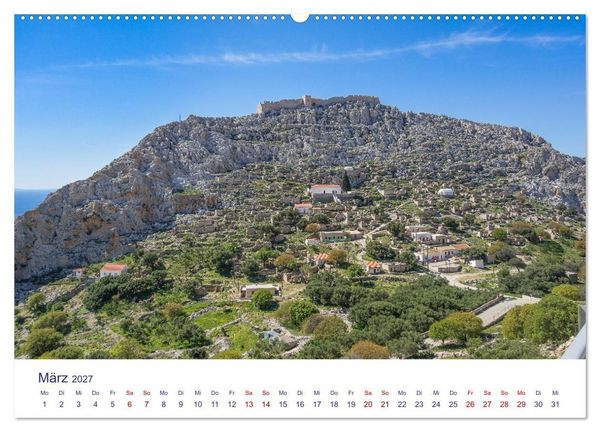 Produktbild: Insel Chalki (Wandkalender 2027 DIN A2 quer), CALVENDO Monatskalender