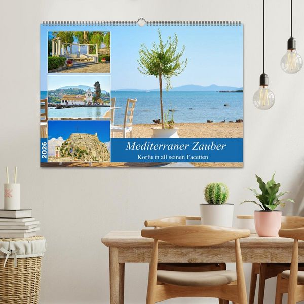 Produktbild: Mediterraner Zauber - Korfu in all seinen Facetten (Wandkalender 2026 DIN A2 quer), CALVENDO Monatskalender