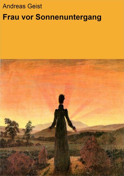 Produktbild: Frau vor Sonnenuntergang