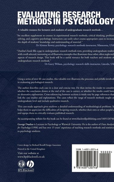 Produktbild: Evaluating Research Methods Ps