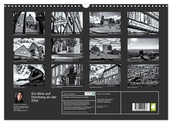 Produktbild: Ein Blick auf Homberg an der Efze (Wandkalender 2026 DIN A3 quer), CALVENDO Monatskalender