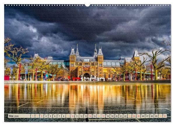 Produktbild: Die 12 meistbesuchten St&auml;dte in Europa (hochwertiger Premium Wandkalender 2026 DIN A2 quer), Kunstdruck in Hochglanz