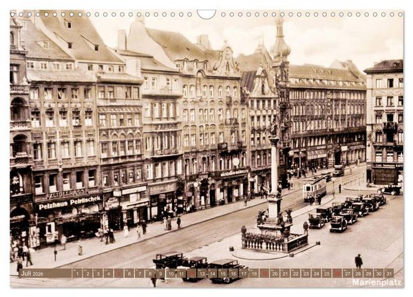 Produktbild: Spaziergang durch M&uuml;nchen &ndash; Die Stadt auf historischen Karten (Wandkalender 2026 DIN A3 quer), CALVENDO Monatskalender