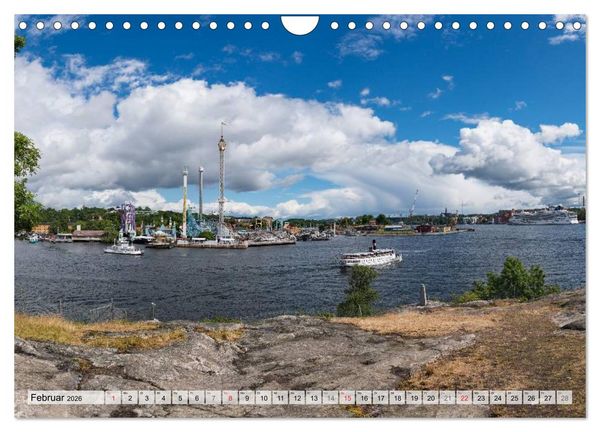 Produktbild: Stockholm an Mittsommer (Wandkalender 2026 DIN A4 quer), CALVENDO Monatskalender