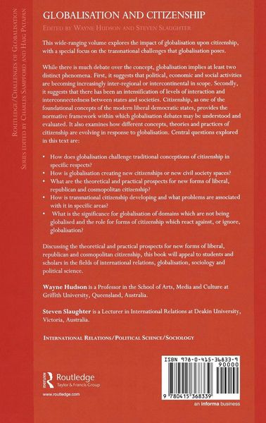 Produktbild: Globalisation and Citizenship