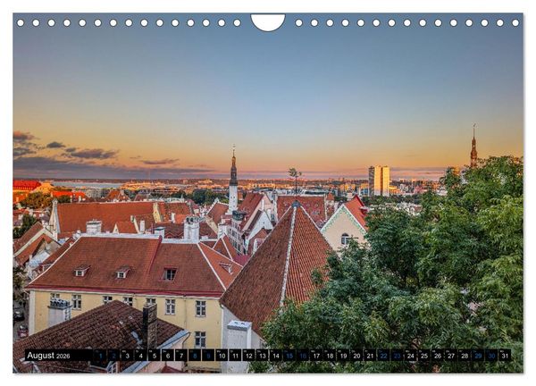 Produktbild: Nordischer Glanz &ndash; Tallinn - Riga - Vilnius (Wandkalender 2026 DIN A4 quer), CALVENDO Monatskalender