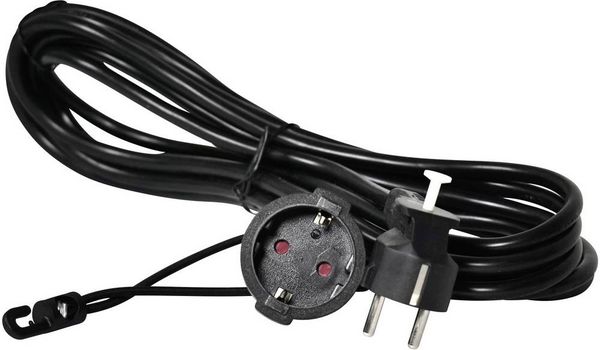 Produktbild: Easyout EO-780803 Strom Verl&auml;ngerungskabel 16A Schwarz 5.00m H05VV-F 3G 1,5mm&sup2;