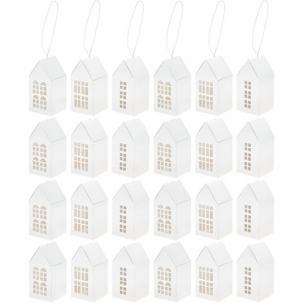 Produktbild: Adventskalender Papph&auml;user,24 Stk., 9x4,5x4,5cm, MIX