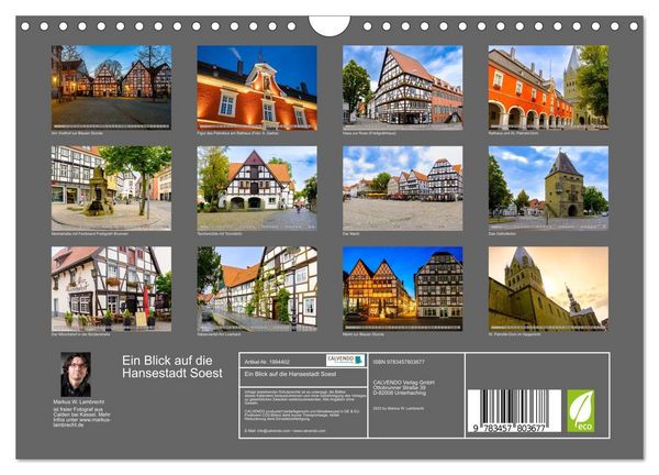 Produktbild: Ein Blick auf die Hansestadt Soest (Wandkalender 2026 DIN A4 quer), CALVENDO Monatskalender