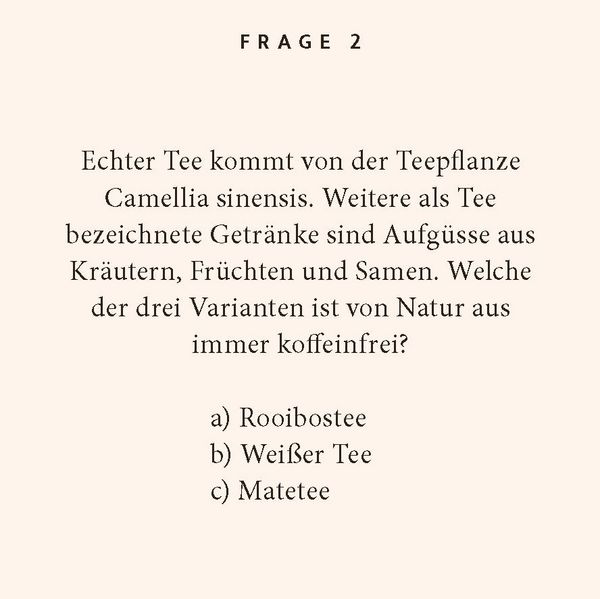 Produktbild: Tee-Quiz