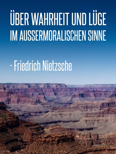 Produktbild: &Uuml;ber Wahrheit und L&uuml;ge im au&szlig;ermoralischen Sinne