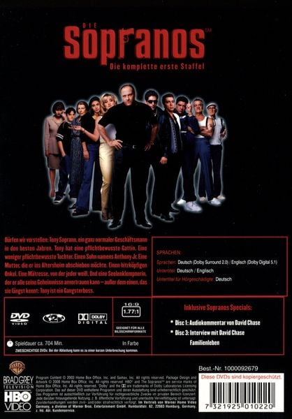 Produktbild: Die Sopranos - Staffel 1 [4 DVDs]