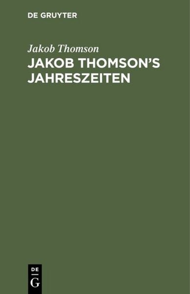 Produktbild: Jakob Thomson's Jahreszeiten