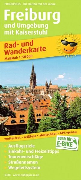 Produktbild: Freiburg und Umgebung mit Kaiserstuhl 1:50 000