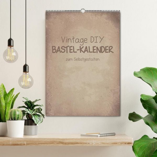 Produktbild: Vintage DIY Bastel-Kalender -Hochformat- (Wandkalender 2026 DIN A2 hoch), CALVENDO Monatskalender