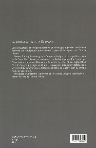 Produktbild: La romanisation de la Germanie