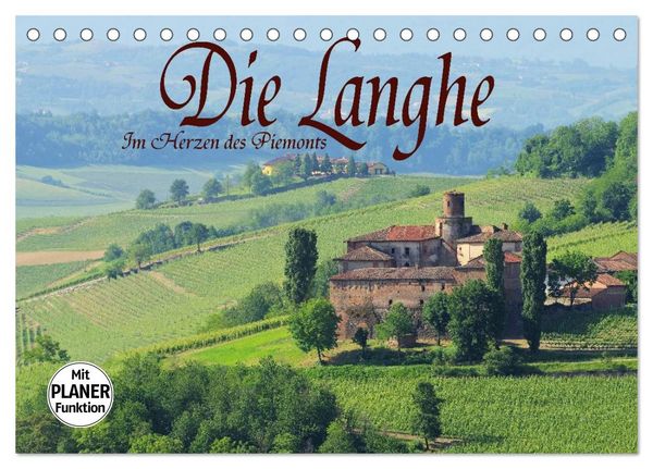 Produktbild: Die Langhe - Im Herzen des Piemonts (Tischkalender 2026 DIN A5 quer), CALVENDO Monatskalender