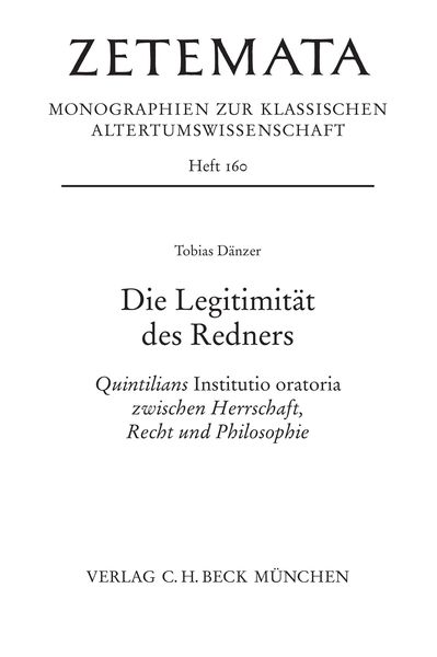 Produktbild: Die Legitimit&auml;t des Redners
