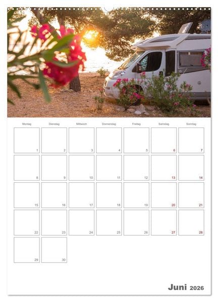Produktbild: Vanlife Jahresplaner (hochwertiger Premium Wandkalender 2026 DIN A2 hoch), Kunstdruck in Hochglanz