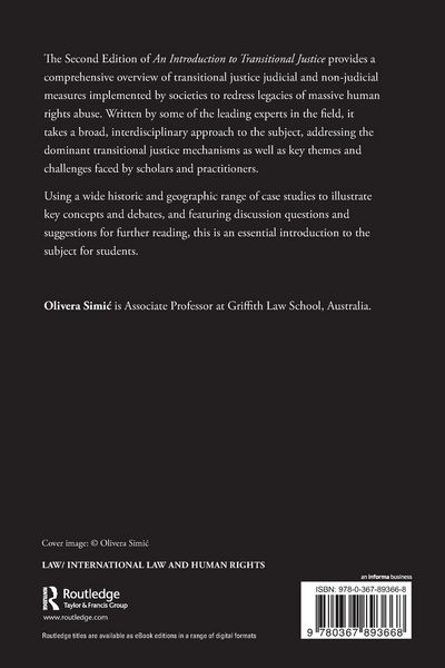 Produktbild: An Introduction to Transitional Justice