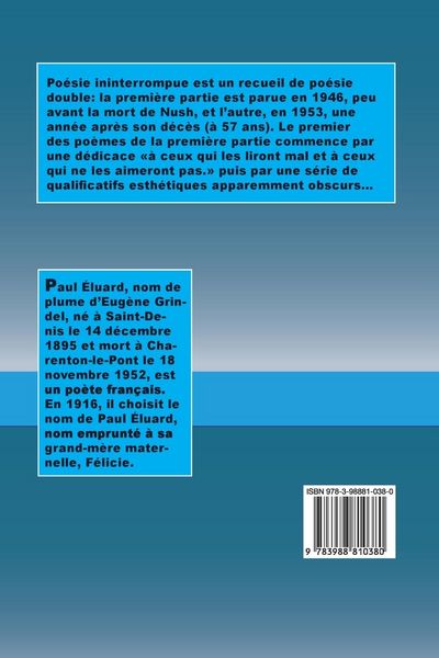 Produktbild: Po&eacute;sie Ininterrompue