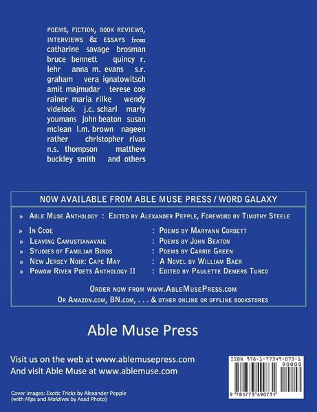 Produktbild: Able Muse, Winter 2020/21 (No. 28 - print edition)