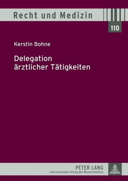 Produktbild: Delegation &auml;rztlicher T&auml;tigkeiten