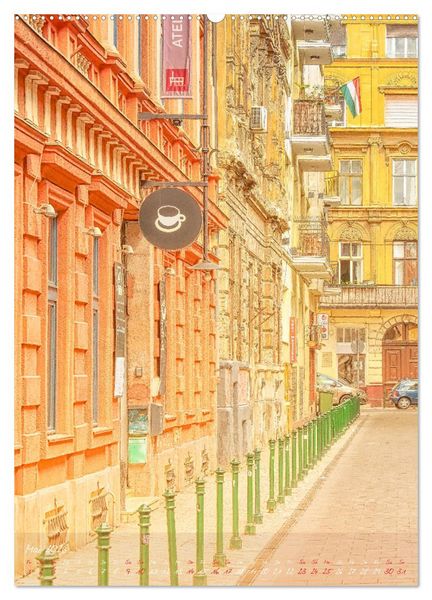 Produktbild: Budapest - Ein malerischer Spaziergang (hochwertiger Premium Wandkalender 2026 DIN A2 hoch), Kunstdruck in Hochglanz